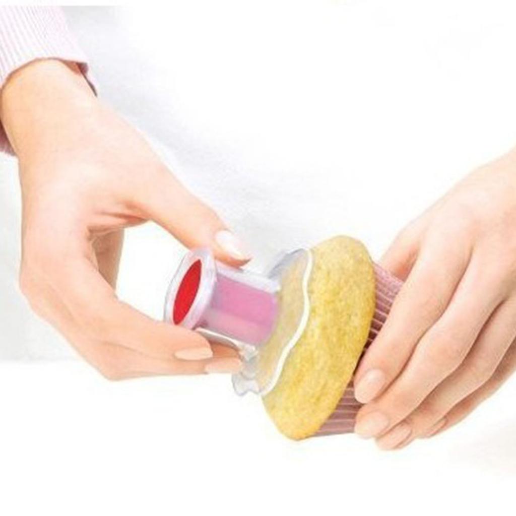 Muffin Cupcake Corer Plunger Cutter PP Material DIY Cupcake Corer Decorating Divider Cake Filler Muffin Cake Filling Tools