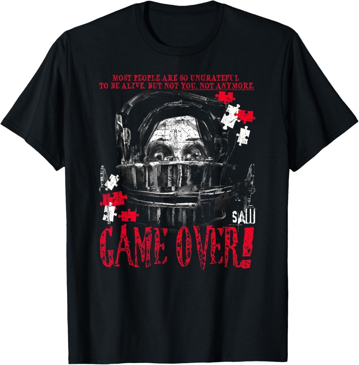 Saw Game Over Head Trap Horror Movie T-Shirt S разноцветный