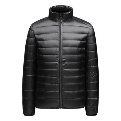 Winter Leichte Daunenjacke Männer Mode Stehkragen Schlank Casual Daunenmäntel