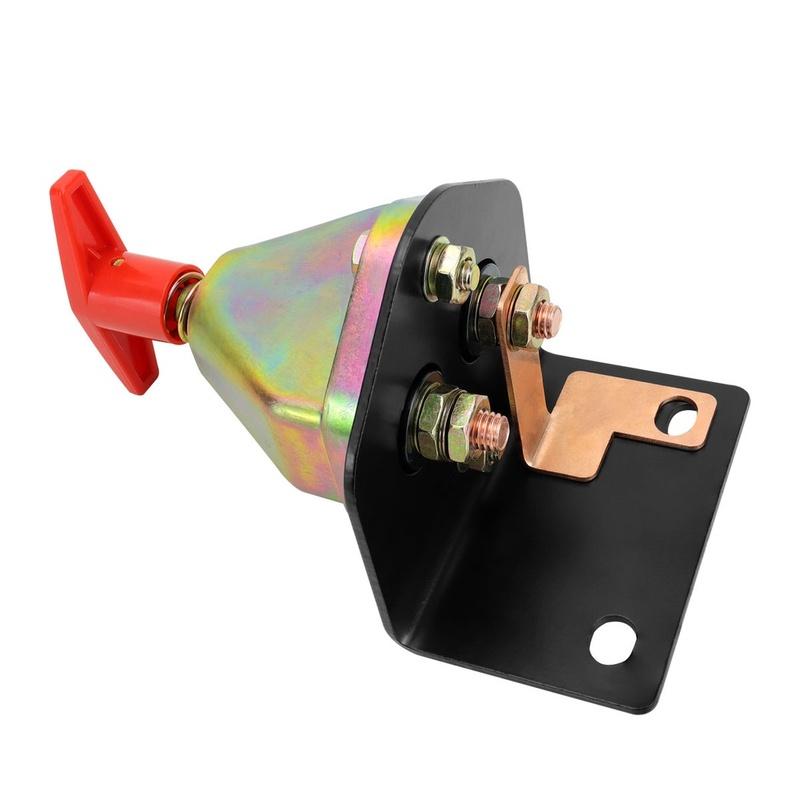 100A Battery Disconnect Switch With Mounting Bracket For Car RV Yacht Marine Cut Off Switch Automobiles Interior Parts Accessory