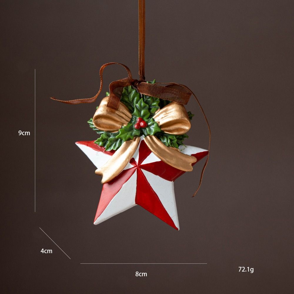 Santa Claus Christmas Tree Hanging Decor 3D Design Resin Hanging Ornament Window