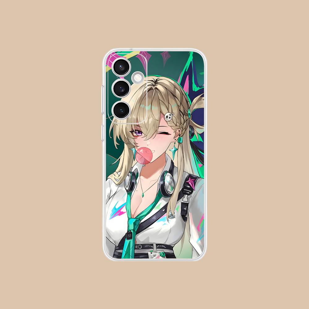 Wuthering Waves Lynae Phone Case for Samsung Galaxy S25 S24 S23 S22 S21Plus FE Ultra Clear Colorful Cover Luxury Cellphones