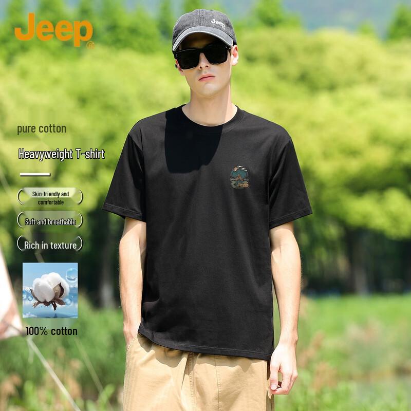 

JEEP Men s Pure Cotton Short Sleeve T-Shirt 3XL