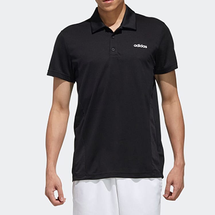 adidas Polo Shirts Men's Black Polo Collar Moderate Other FL0330