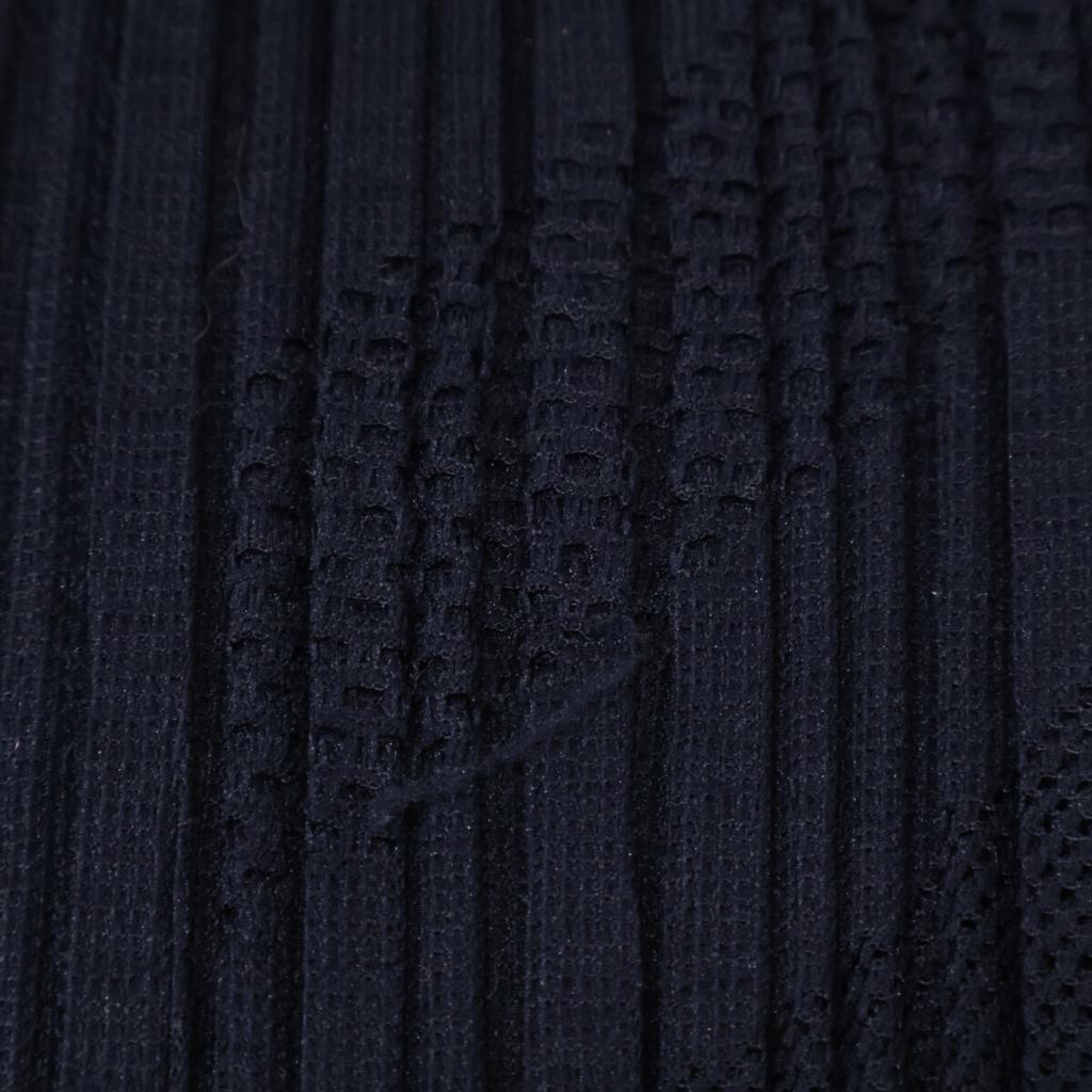 PLEATS PLEASE 20Stainless Steel PP01-JF724 Navy Pleated Cutwork Pants Bottoms 3 NavyUsed