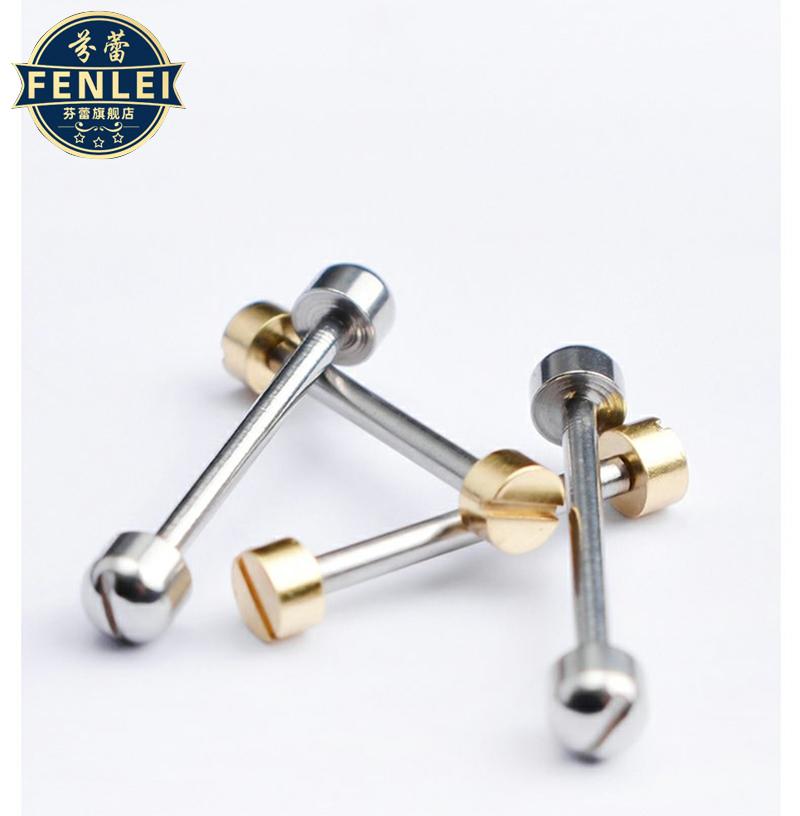Kit di Collegamento Vite per Ansa Orologio Vite Tubo Barra per Cinturino in Pelle Acciaio Inossidabile Barra Vite Piatta 14 16 18 20mm