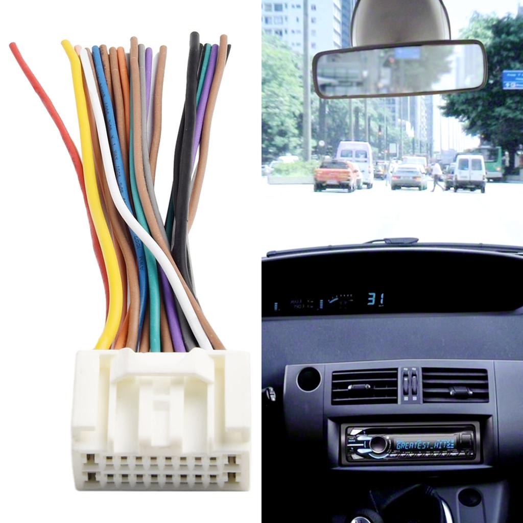 Adapter Radio Cable 12V ABS+copper Wire High Quality New Practical For Lancer 2008-2014 For Outlander 2007-2014 Car Radio Audio