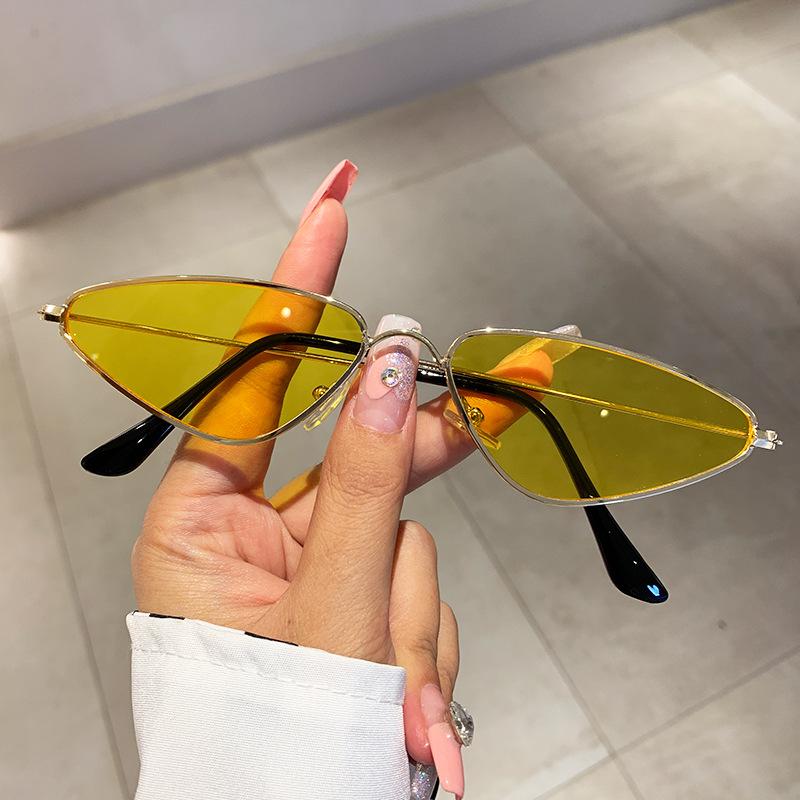 JYL TS Sunglasses UV Protection Small Sea Triangle Metal Street/1824