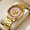 Men Quartz Watch Unique Roulette Turntable Wristwatch Personality Male Fashion Dress Watch Novelty Gift For Gentleman Party