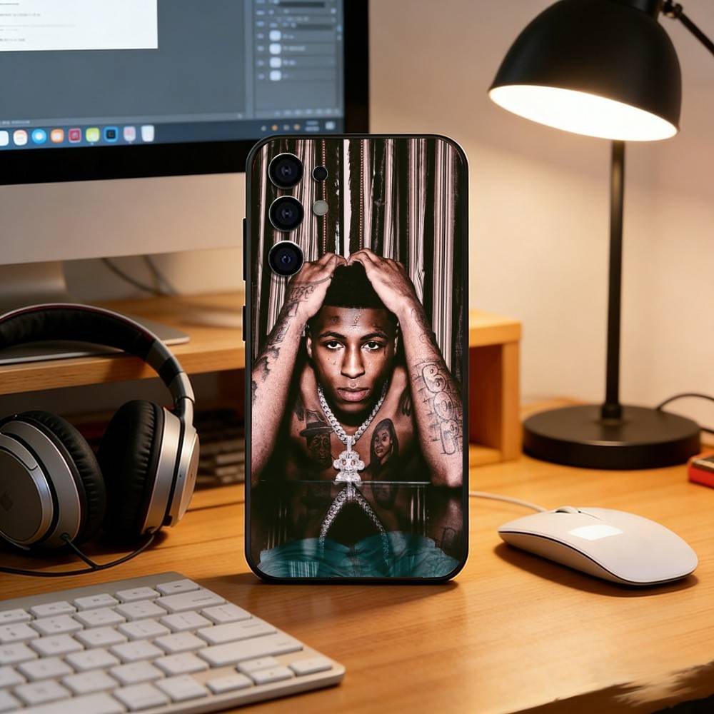 YoungBoy Never Broke Again Phone Case Black Silicone Soft For Samsung S25,S24,S21,S22,S23,S30,Ultra,S20,Plus,Fe,Lite