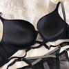 Europe Sexy Lace Hollow Push Up Bra Set Fashion Rhinestone Straps Women Lingerie Set Solid Color Underwire Comfortable Underwear