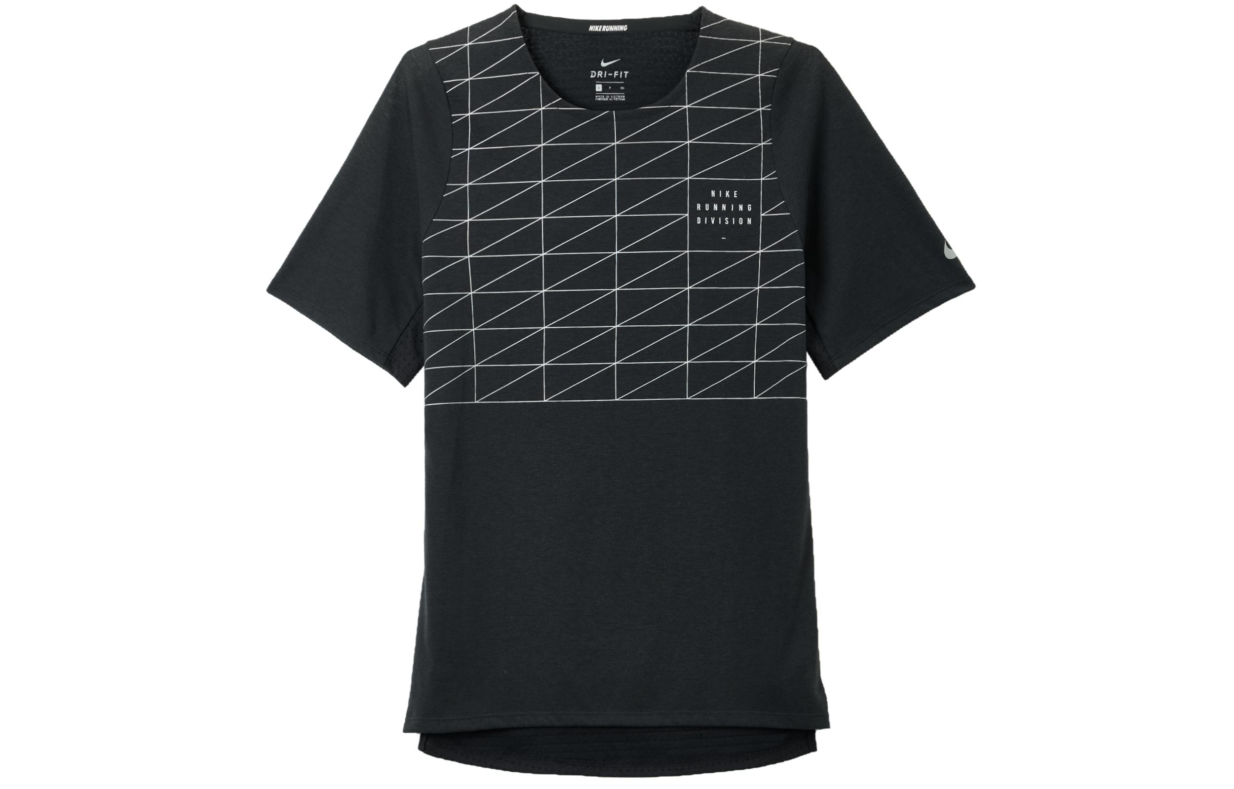 Nike Rise 365 Run Division Flash Running T Shirt Men s Black CU7877-010 L