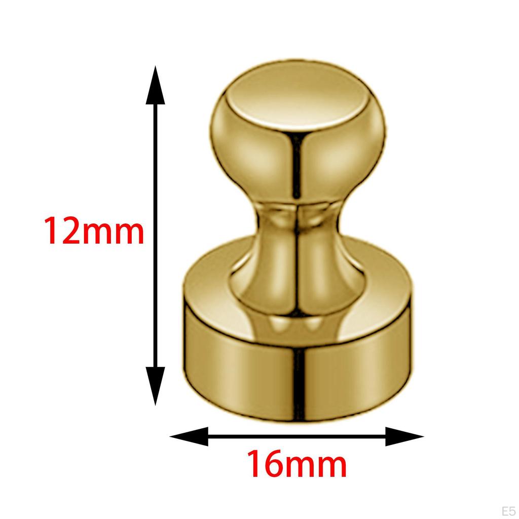 10x Magnetic Push Pins Fridge Magnet Thumb Tack for Whiteboard Metal Surface