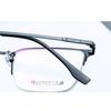 Men'S Steel Leather Business Titanium Magnetic Glasses Frame Eyebrow Half Frame Brushed Myopia Glasses Frame Alloy Myopia City
