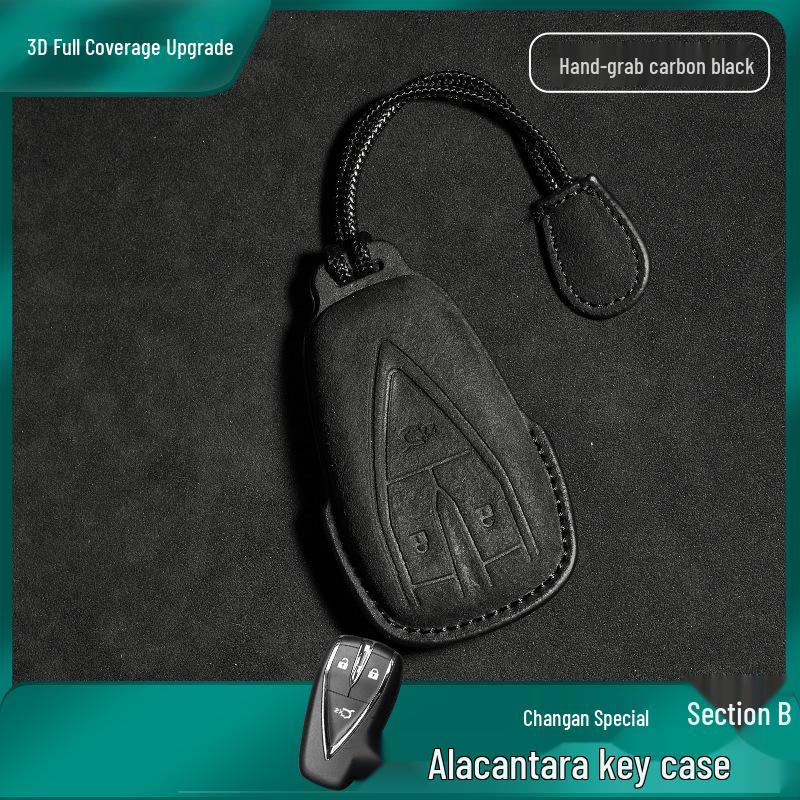 Changan CS75 Plus/CS55 Alcantara Suede Leather Car Key Protective Cover