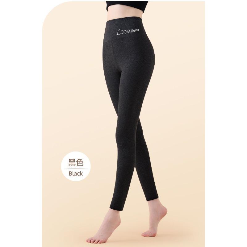 High-waisted German velvet thermal pants for women, tight-fitting and seamless heating and seamless leggings, autumn and winter