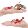 Detailed Plastic Lobster And Shrimp Models For Realistic Aquatic Themed Decor