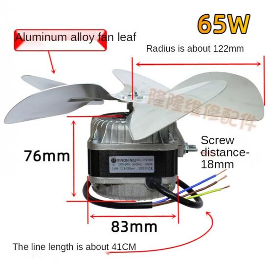 220V 25W30W45W65W90W Manufacturers Wholesale Spot Refrigerator Freezer Cooling Motor no cover Condenser Fan Motor