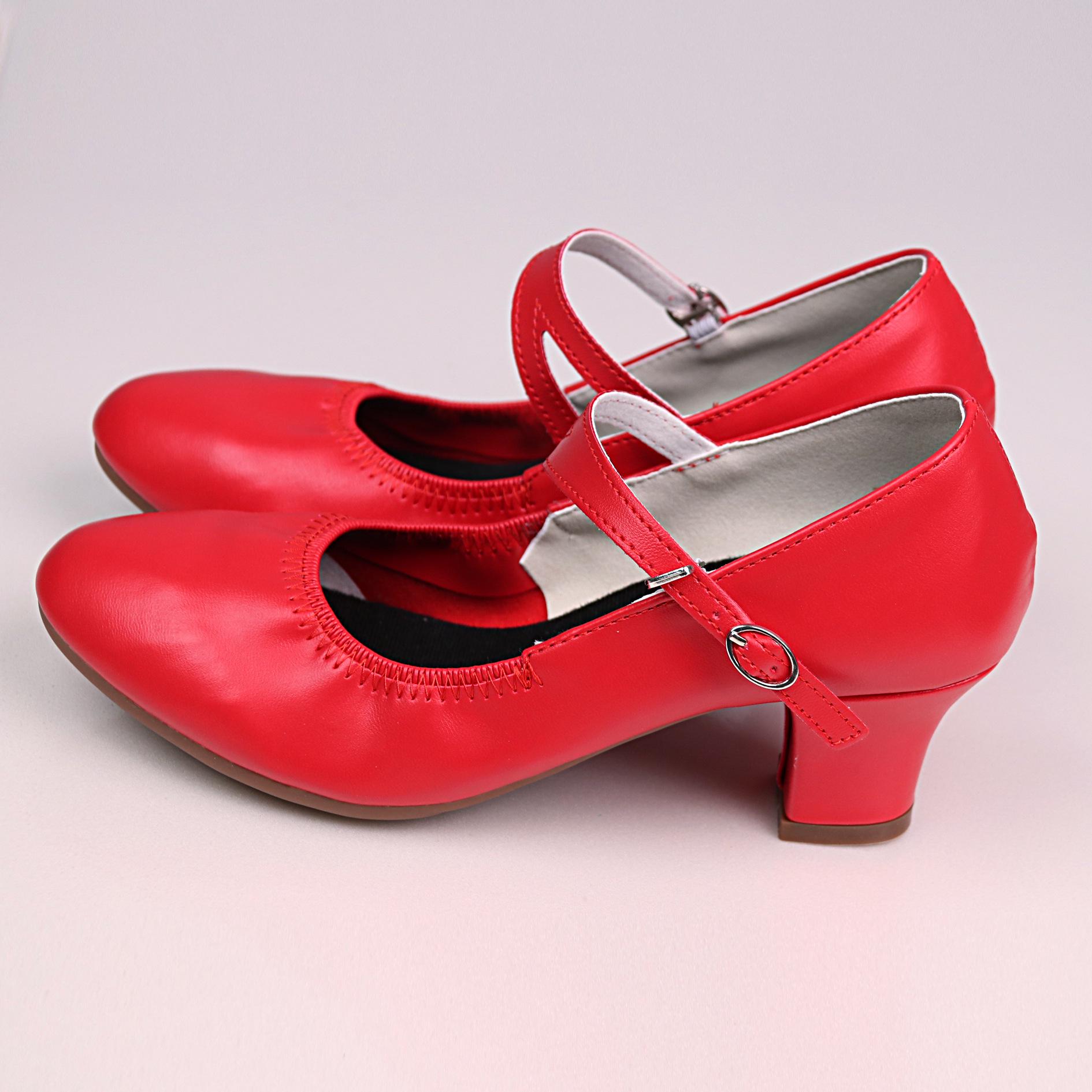 

Teslyta Women s Mid-Heel Ballroom Dance Shoes - Breathable, Soft Sole, Lightweight 34 красный