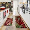 1PC Christmas Pattern Kitchen Rugs Non-Slip Door Mats Pop Design Living Room Rugs Bath Mat Carpet for Home Sink Laundry Decor