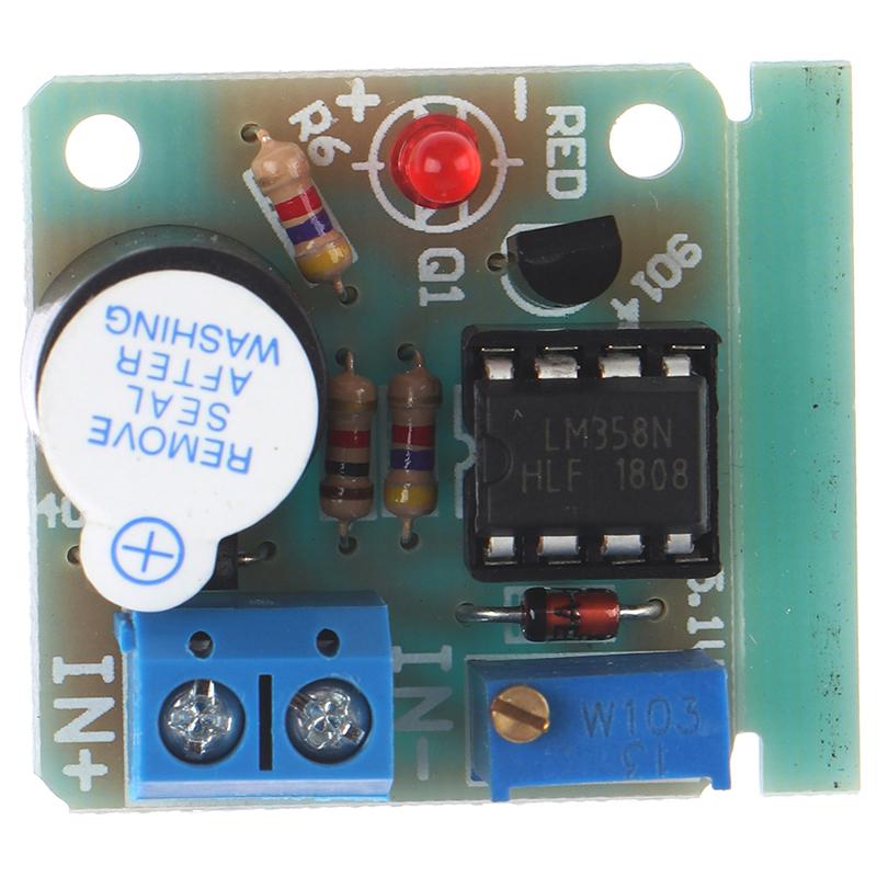 Anti Over Discharge Low Voltage Protection Module Audible Alarm Buzzer 9V 12V