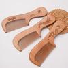 Carved Peach Wood Head Massage Comb
