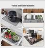 Cross-border Silicone Coffee Machine Mat: Non-Slip, Heat Insulation, Large Drying Tray for Bar or Dining Table