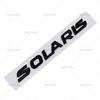 AAYT1 ABS SOLARIS Letter Word Stickers Car Rear Trunk Emblem Auto Body Decorative Stickers For Russia Hyundai Car Styling Accessories