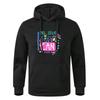 Long Sleeve Black Gray Teens Autumn Hooded Sweatshirt Hoodie Sportswear