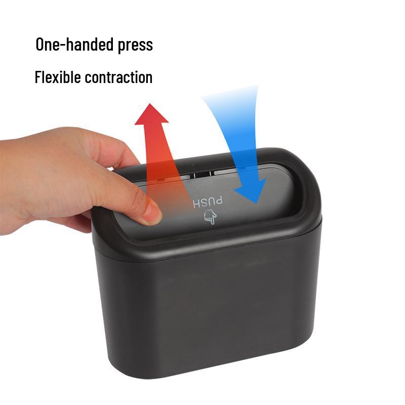 Multi-Function Hanging Car Trash Can and Storage Box