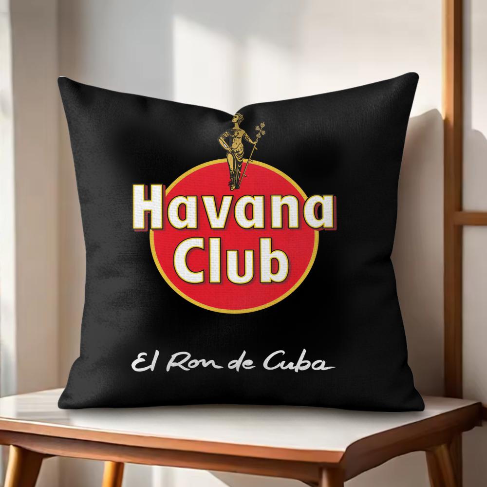 

HHavanaS CClubS Cushion Cover Natural Linen Organic Fabric DoubleSided Printing Couch Pillow Covers Home Decor 30x30cm