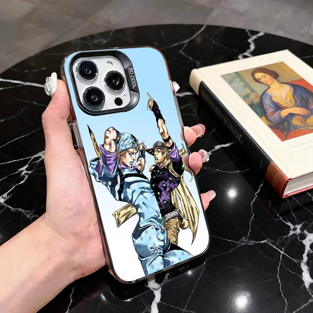 J-Joestar of the J-Jojo J-Johnny-JJES Phone Case For iPhone 17,16,15,14,13,12,11 Plus,Pro Max,XS,Colorful Silver Black Cover