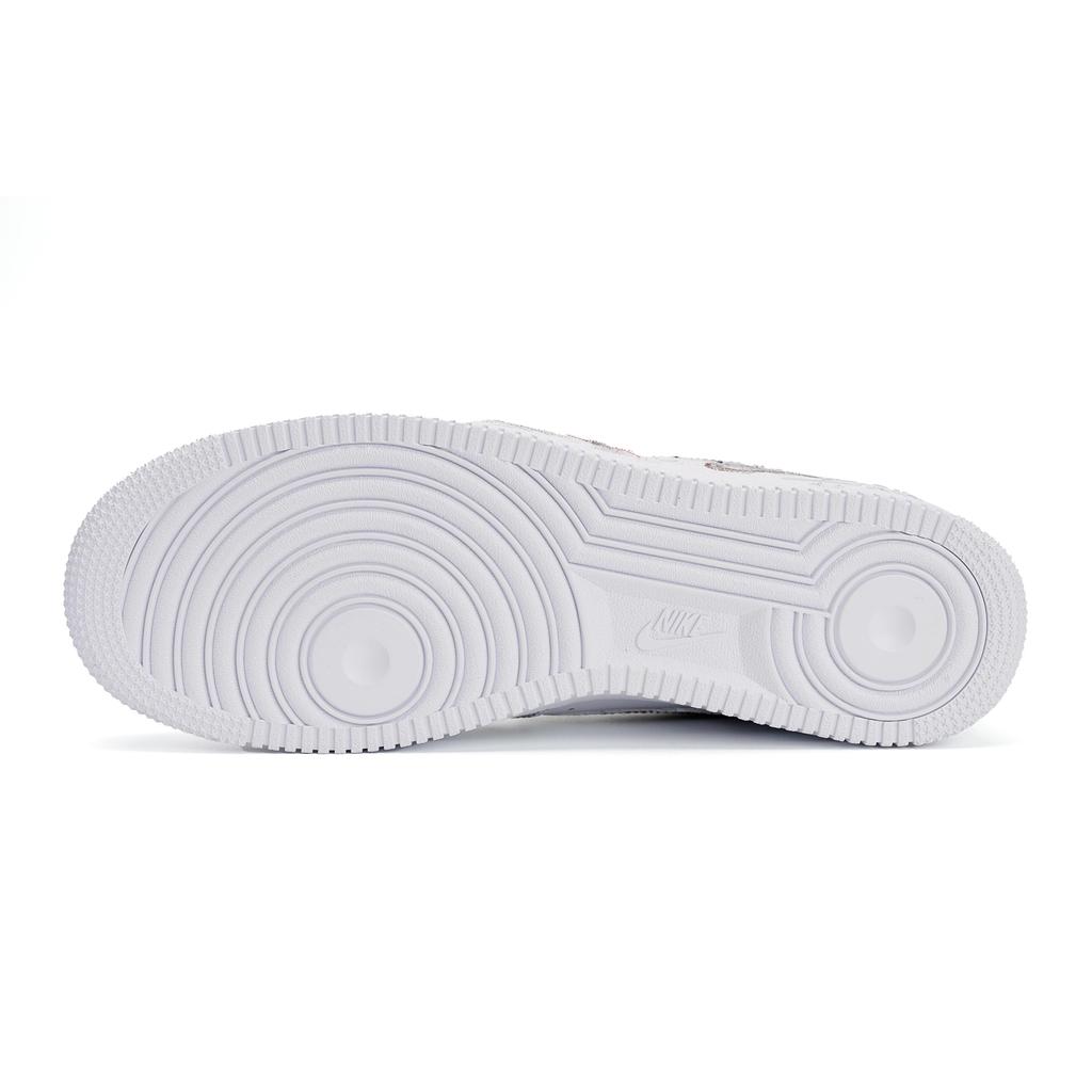 Nike Air Force 1 Slip Resistant Abrasion Resistant Low top Skateboard Shoes Men's Black White CW2288-111(Team516-)
