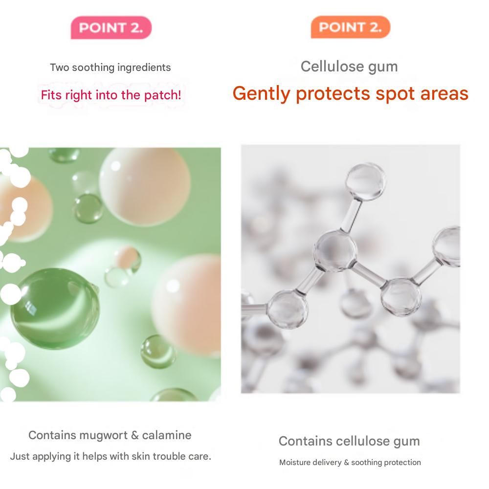 A Solution Trouble Patch 2 Typen (Stelle : Vor dem Quetschen 57 + Klar : Nach dem Auspressen von 26 Blättern)