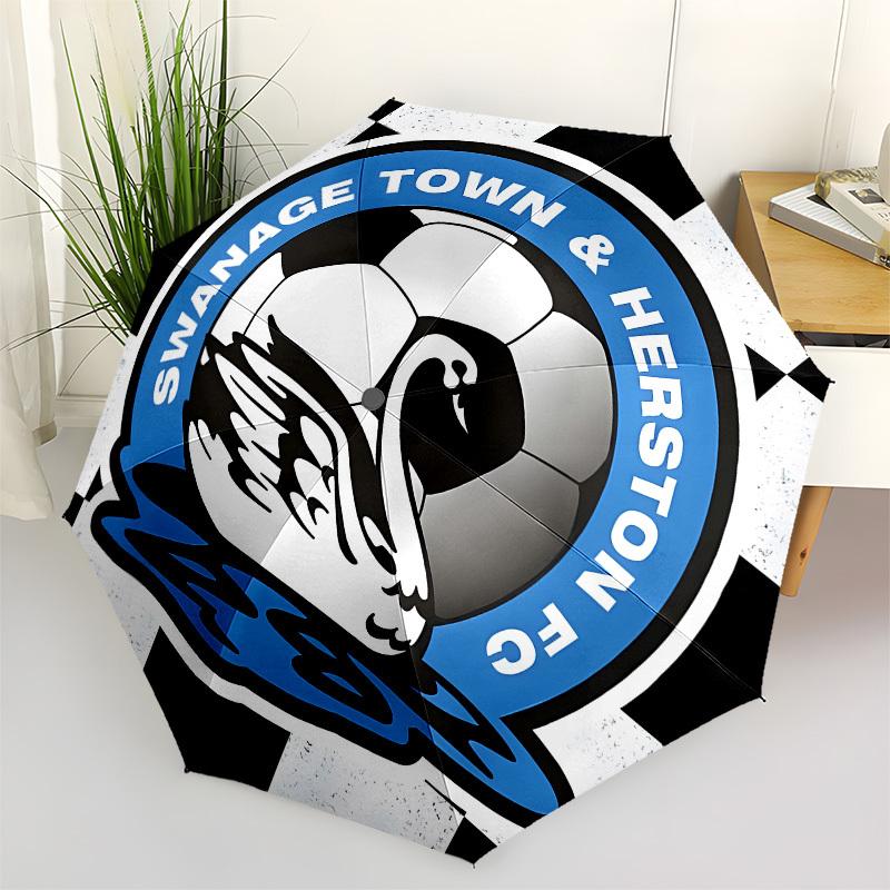 

Swanage Town & Herston FC, Soccer Automatic Opening and Closing, 8 rib Structure Portable Umbrella, Suitable for Men and Women in All Season