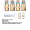 Tire Pressure Monitoring Valve Stem Caps Visual Tri-Color Alert Caps Waterproof Tire Pressure Gauge Replacement Caps for Cars Trucks SUVs Motorcycles