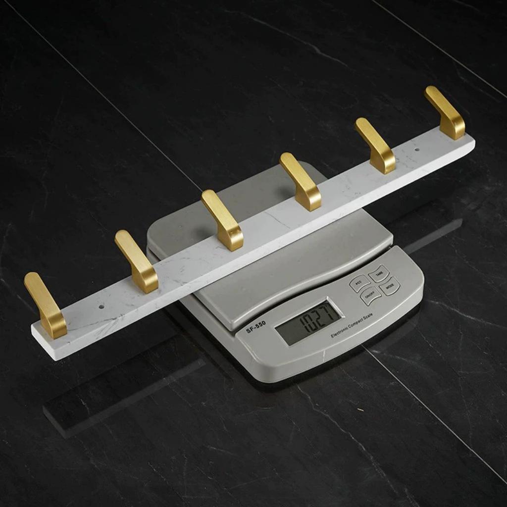 Marble Towel Hook Wall Mount Brushed Gold Towel Hanger, Robe Hooks Bathroom Clothes Hooks,Bathroom Hardware,kitchen Hook