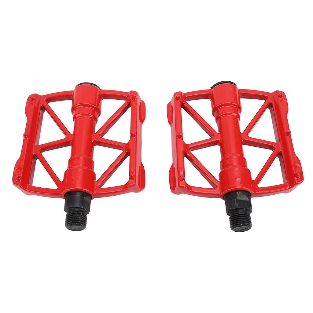 1 Pair Cycling Pedals Double Side Non Slip Pins Aluminum Alloy Hollow Foot Pedal for Mountain Road