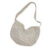 Casual big bag women's summer new broken flower canvas bag large capacity class commute shoulder messenger bag