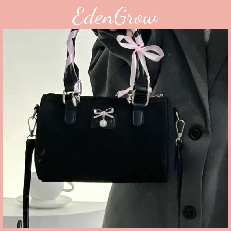 European Retro Pu Boston Bag With Inner Card Slot And Open Outer Pocket For Everyday Fashion