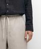 Masimodutti 100% Linen Structure Pants