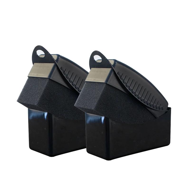 Car Wheel Detailing Polishing Waxing Sponge Brush with Cover Wheel Hub Tire Contour Washing Cleaning Brush Car Wash Accessories