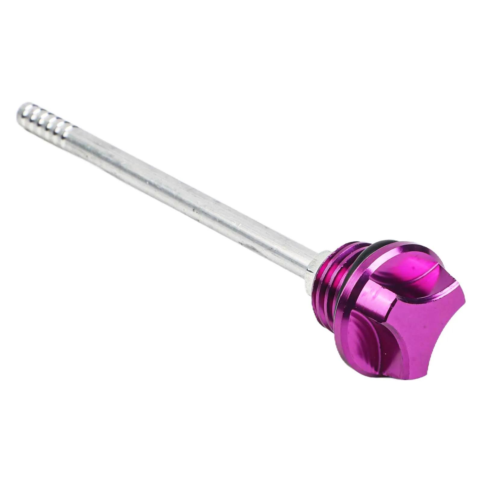 

1 Pcs CNC Aluminum Ngine Oil Tank Dipstick Level Lndicator For Most Motorcycle Modification Accessories фиолетовый