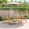 VidaXL Salon Garden Set 4 Pcs Solid Acacia Wood, Table and Chair Set, Lounge Set of 3209303