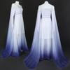 Frozen 2 Elsa Princess Dress COS Suit Elsa Gradual Change Mesh Dress Stage Performance