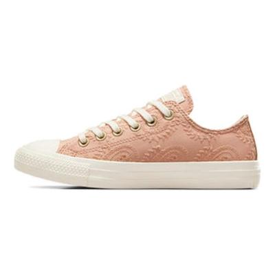 Chuck Taylor All Star Low Embroidered Florals Women Sneakers Pink Vachetta-Beige Egret A10247F