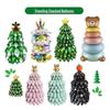 3D Christmas Tree & Bear Cake Balloon Set for Kids' Party Decor