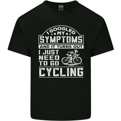 Cycling I Googled My Symptoms Cyclist Funny Mens Cotton T-Shirt Tee Top