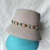 Summer Straw Hat For Women Men Fashion Chain Accessories Bucket Hat  Beach Hat Uv Resistant Sunshade Hat