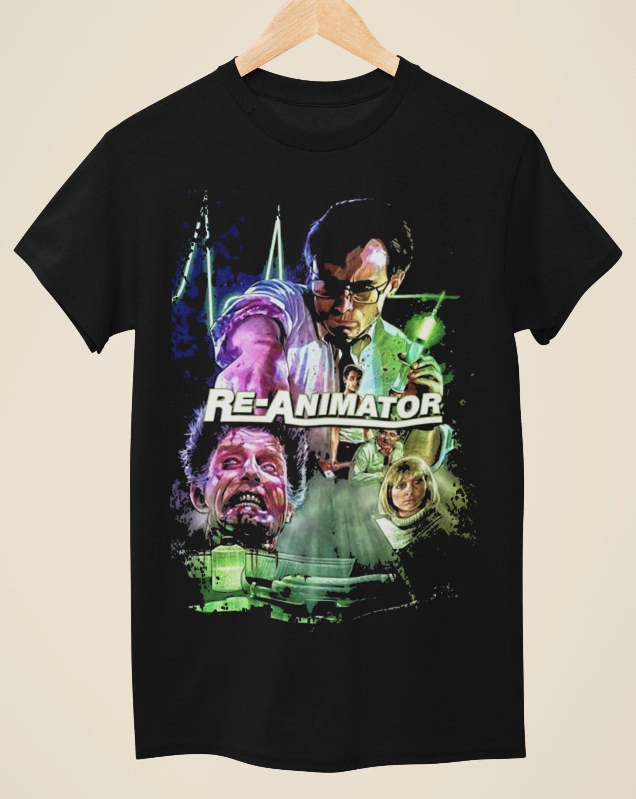 Re-Animator - Movie Poster Inspired Unisex Black 100% Cotton T-shirt Mens Tees Top S